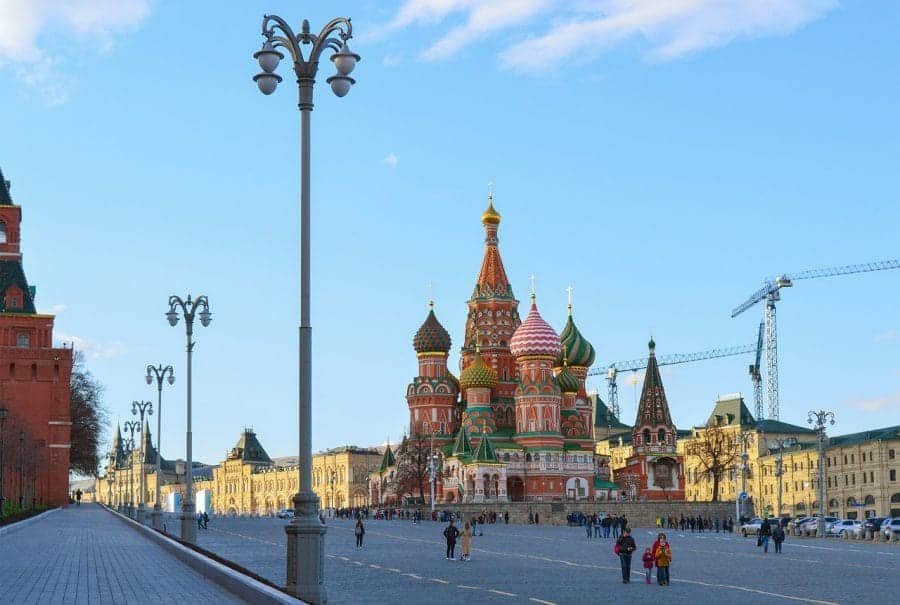 Cerkiew Błogosławionego Wasyla w Moskwie fot. pixabay