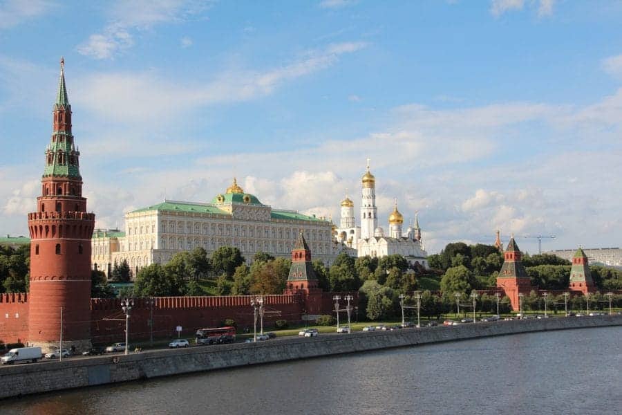 Widok na rzekę Moskwę i Kreml fot. pixabay