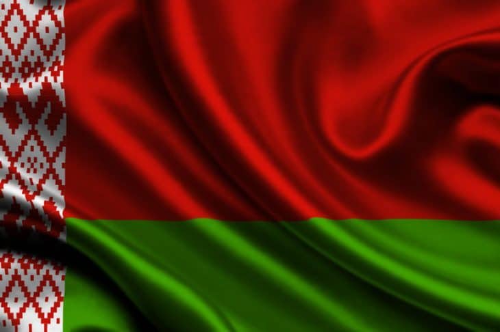 Flaga Białorusi - Wiza na Białoruś fot. shutterstock